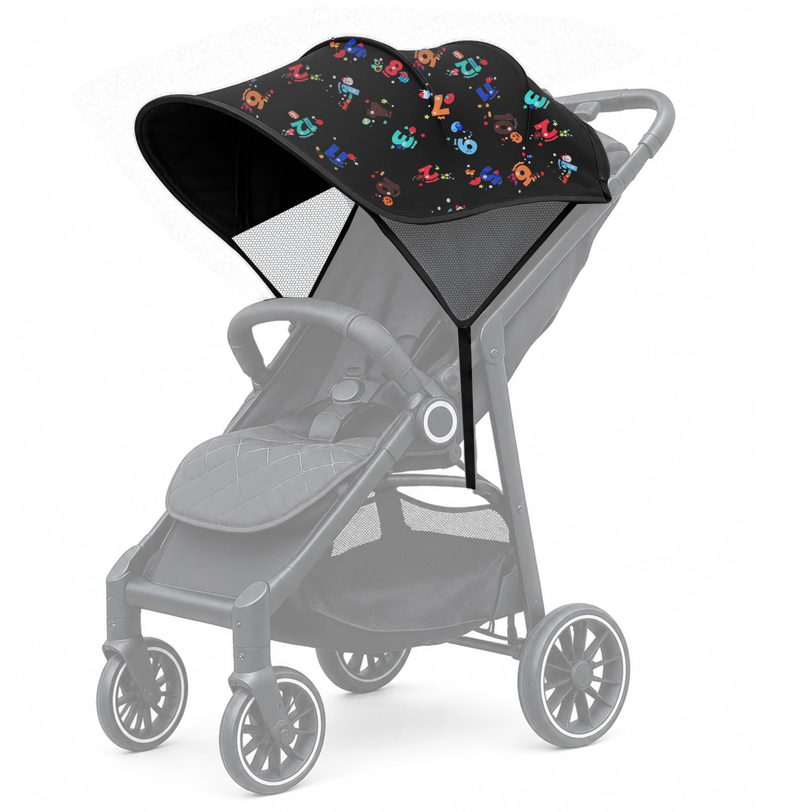 WD&CD Sonnensegel Kinderwagen UV Schutz Sonnenschutz Buggy