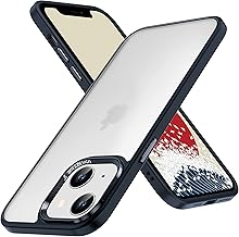 ONES iPhone 13mini 12mini ハード ケース 米軍MIL規格 超耐衝撃 二重構造 マット背面 エアバッグ 滑り止めシリコンバンパー 強化レンズ保護 画面保護 合金ボタン Qi充電 超軽量 薄型 つや消し カバー (黒)