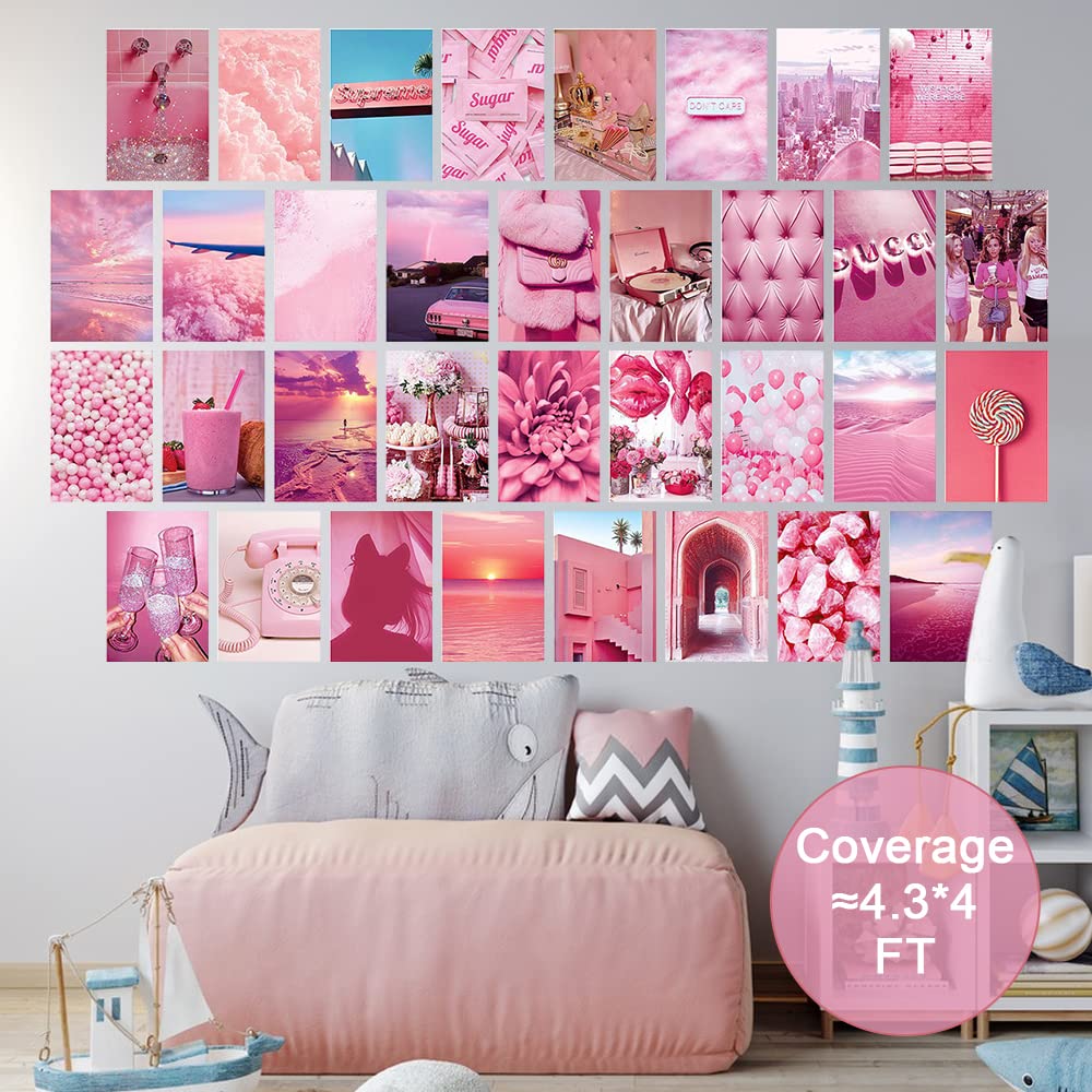 Kit 50 Photos Esthétiques 10x15cm - Collage Mural Vintage Pour Décoration Chambre