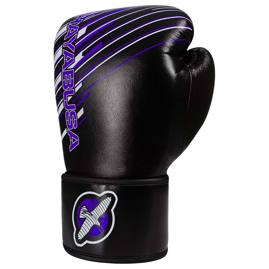 Hayabusa Ikusa Charged Gloves, Black/Purple, 10 oz, Training