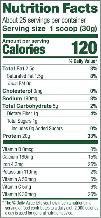 Vega Organic All-in-One Vegan Protein Powder & Protein and Greens Protein Powder, Vanilla - 20g Plant Based Protein Plus Veggies