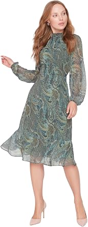 Trendyol Woman Midi A-Line Regular Fit Woven Dresses