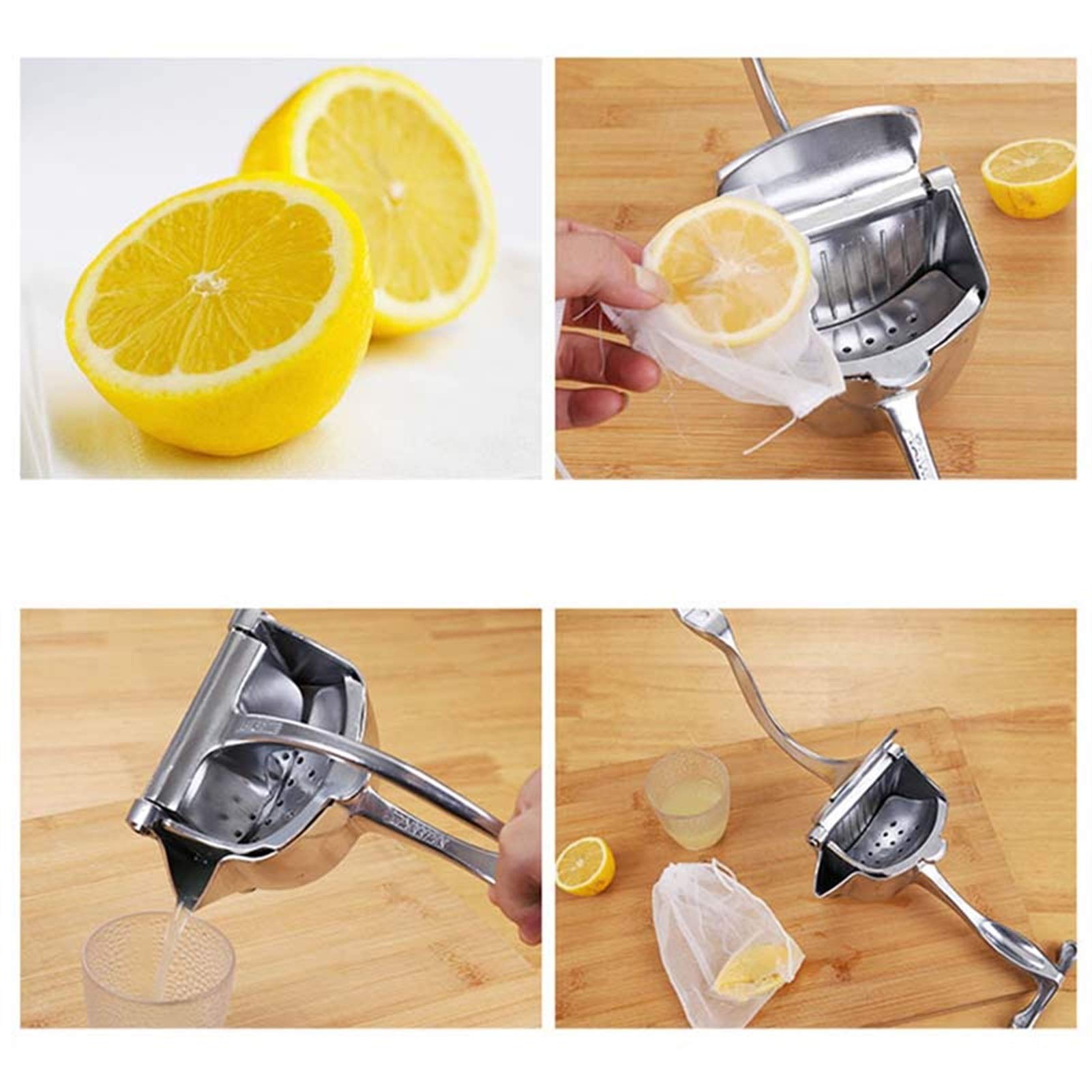 Tragbarer manueller saftiger squeezer edelstahl handdruck granatapfel orange zitrone zucker rohr saft küche frucht safter (Color : Style 1)