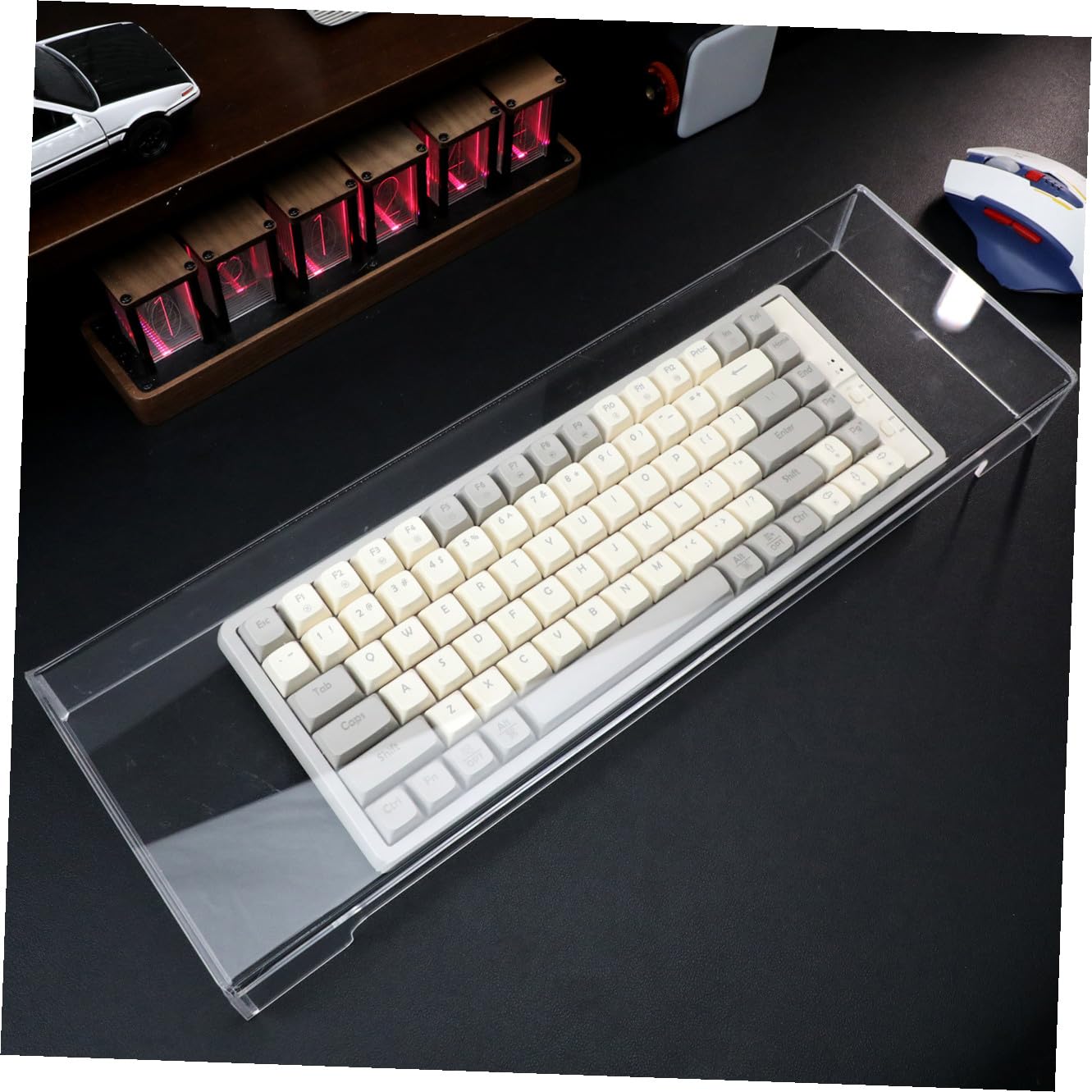 Funda Protectora para Teclado de Acrílico Transparente, Antipolvo