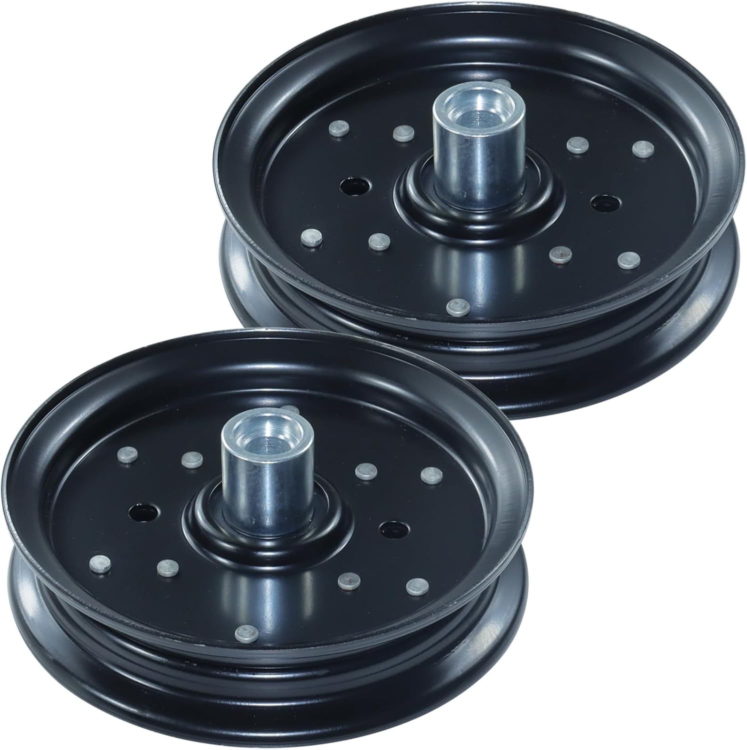 2 Pack 604231 Flat Idler Pulley Replaces Hustler 604231 for Hustler 48" Raptor SD, 52" Raptor, 60" Raptor SD, 934794, 935817, 935916, 936476, 937854, 938670, 939223, 935759, 935833 Lawn Mower