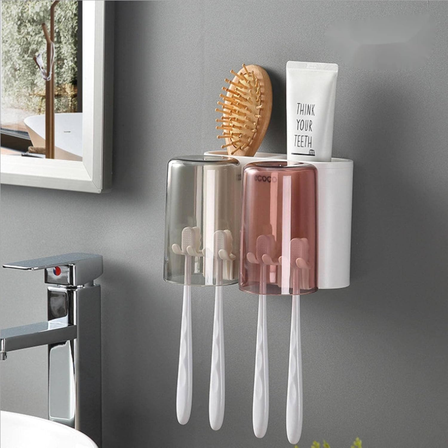 RECLUSE Wall Toothbrush Holder - Organize Your Bathroom -6 RECLUSE Wall Toothbrush Holder - Organize Your Bathroom -6