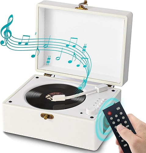 Reproductor de CD portátil para el hogar, reproductor de CD de maleta retro con Bluetooth 5.0, altavoces de alta fidelidad reproductor de CD de