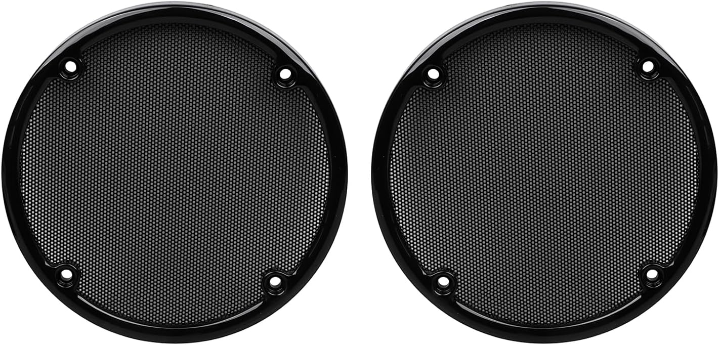 Black Metal Rear Speaker Grills Mesh Cover fit for Harley Electra Glide Ultra Classic Ultra Limited Tri Glide Ultra FLHTCU 2014-2023