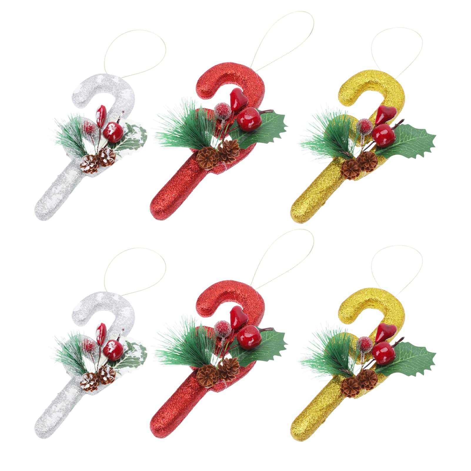 Zerodeko 3 Set Decorazione Natalizia Da Passeggio Arredamento Lucine Per Tende Christmas Tree Xmas Tree Stampelle Stampella Appesa in Schiuma Ciondolo Festival Plastica 6 Pezzi * 3