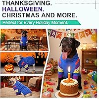 Vista 48 de Suéter XS cálido para perro, suéteres para perros pequeños, niñas y niños, suéter elástico para cachorros, suéter de cuello alto extra pequeño