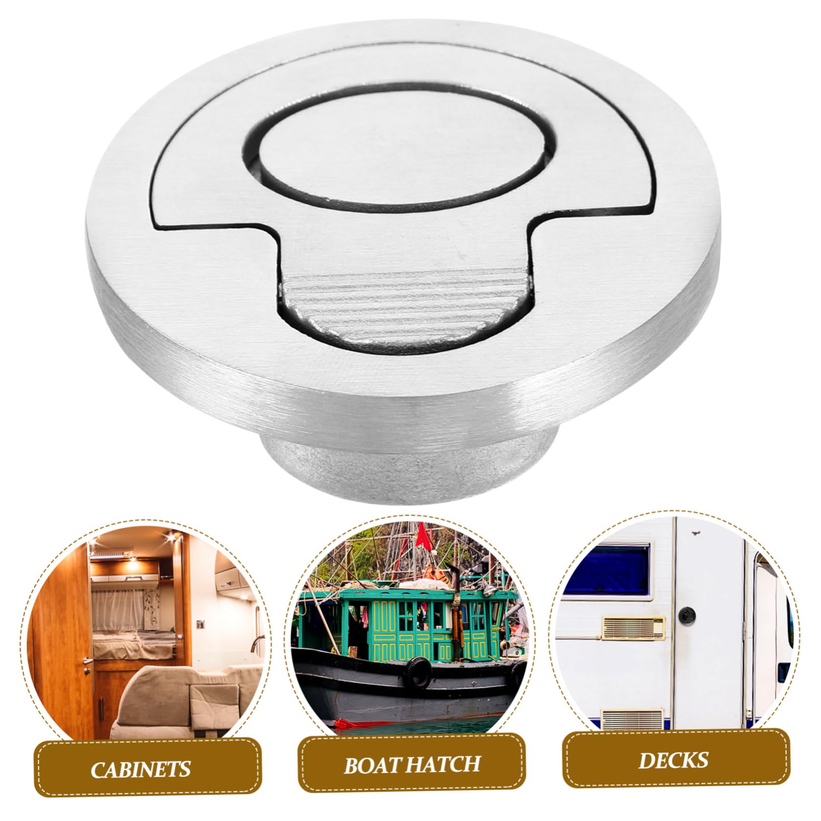 Homoyoyo anneau de traction en acier inoxydable poignée de trappe en acier inoxydable poignée de levage encastrée poignées d'armoires de cuisine poignée de tirage encastrée Marin ascenseur