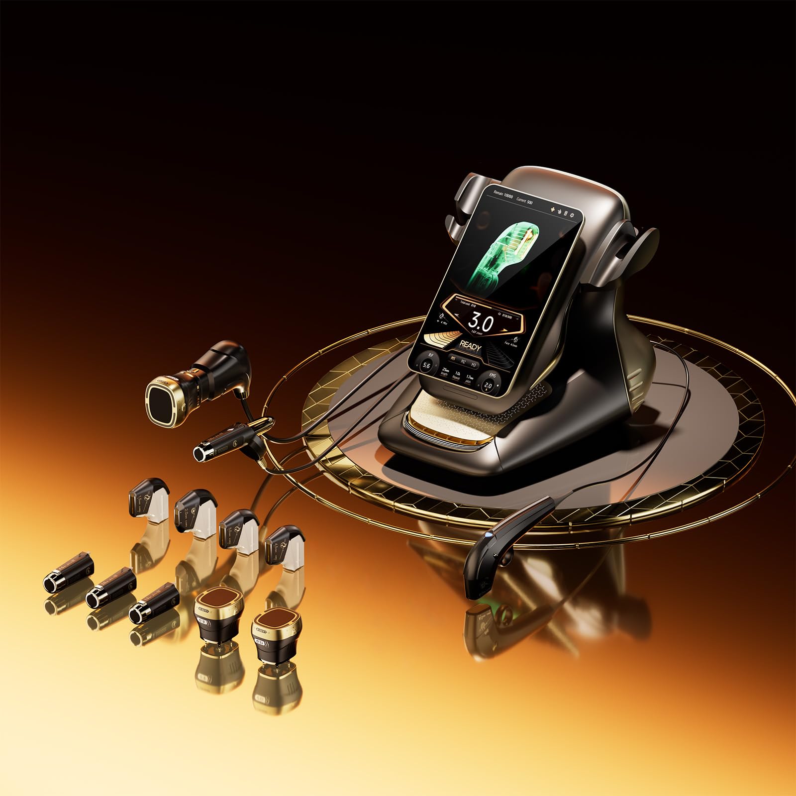 360D Beauty Machine for Face and Body Multifunctional Facial Machine with 9 Cartridges