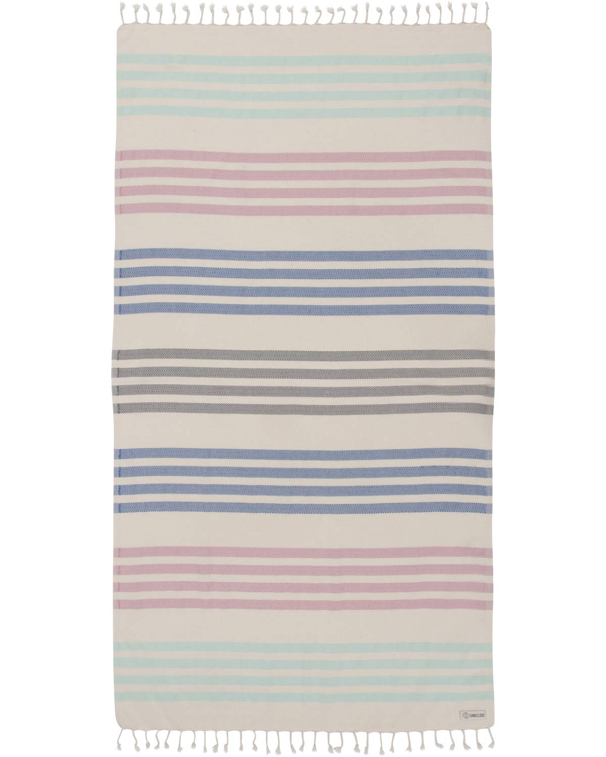 Sand Cloud Beach Towel - Sand Free - 100% Organic Turkish Cotton Yarn - Quick Dry Towel for Beach, Picnic, Blanket or Bath - As Seen on Shark Tank - Natu Blue