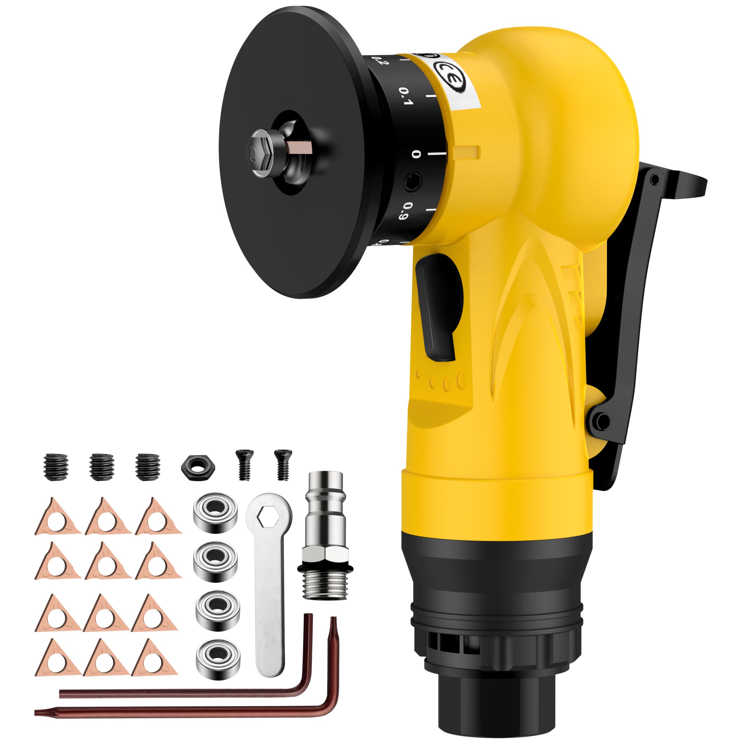 AMTOVL Pneumatic Chamfering Tool - 2-in-1 Blades -1 AMTOVL Pneumatic Chamfering Tool - 2-in-1 Blades -1