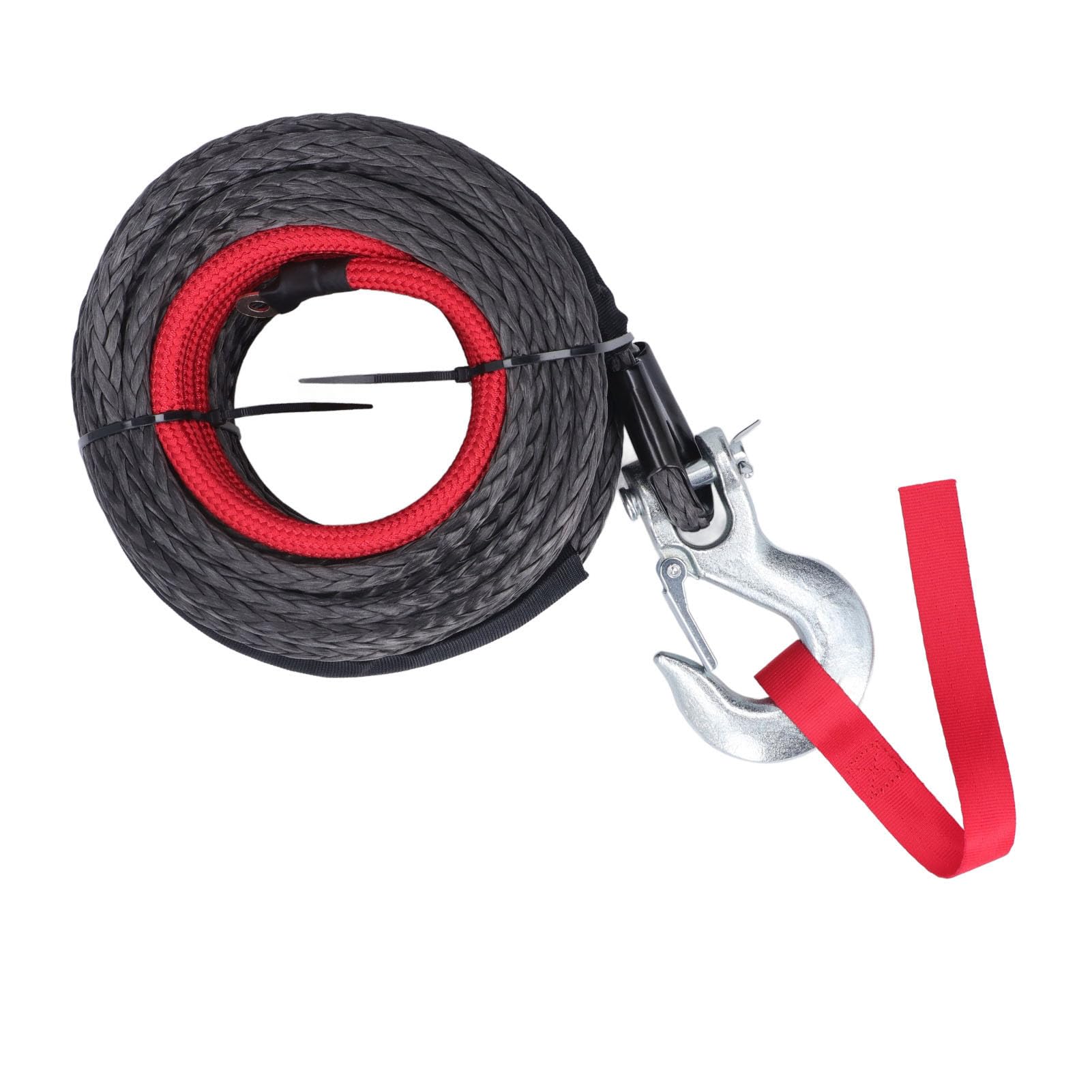 10 Mm X 30 M, Corda in Plastica Resistente, Kit Corda Sintetica con di Trazione di 18.740 Libbre, Kit Cavo Corda Sintetica per Camion Fuoristrada