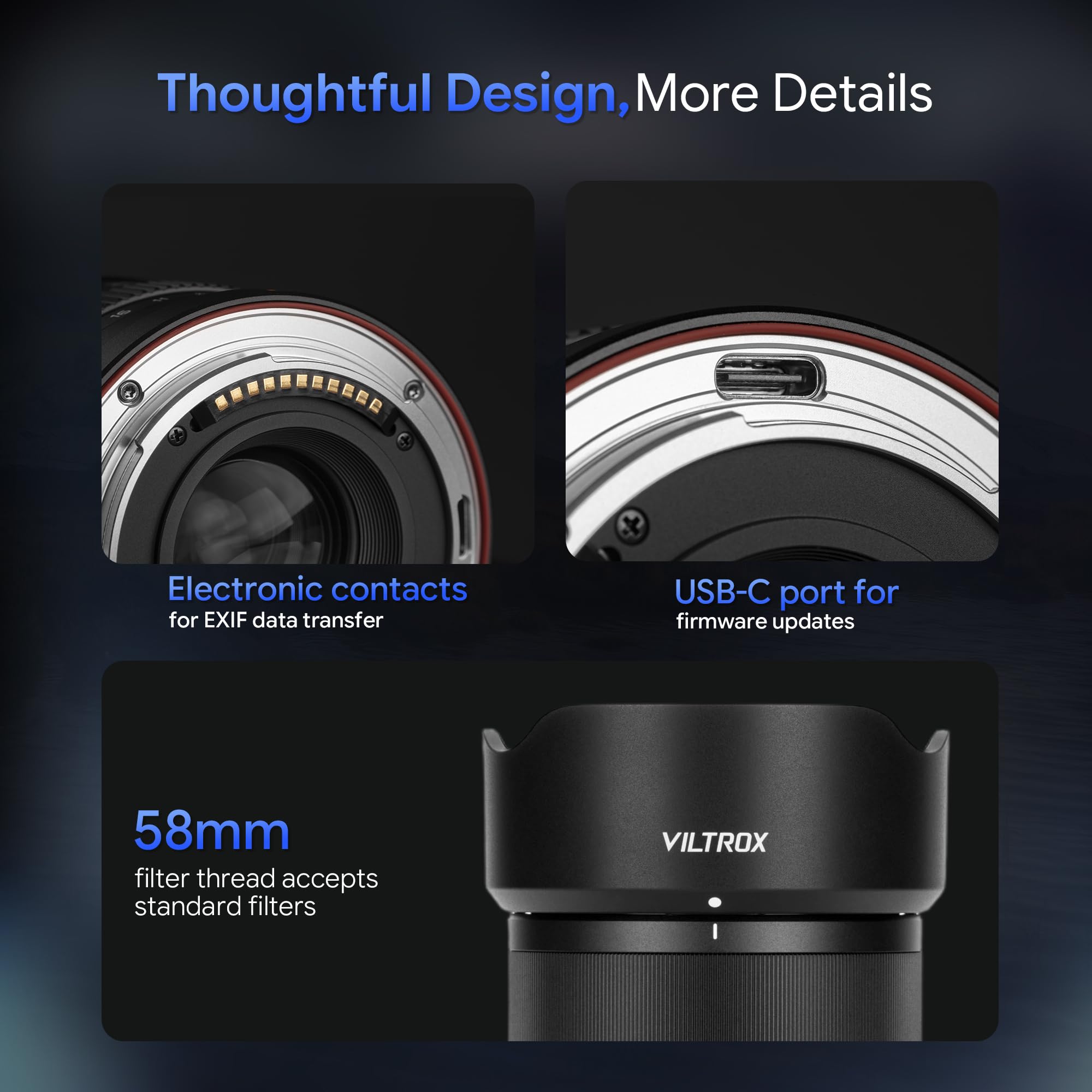 Viltrox AF 35mm F1.8 II EVO APO Obiettivo Full-Frame con Auto Focus e Grande Apertura (per Sony FE)