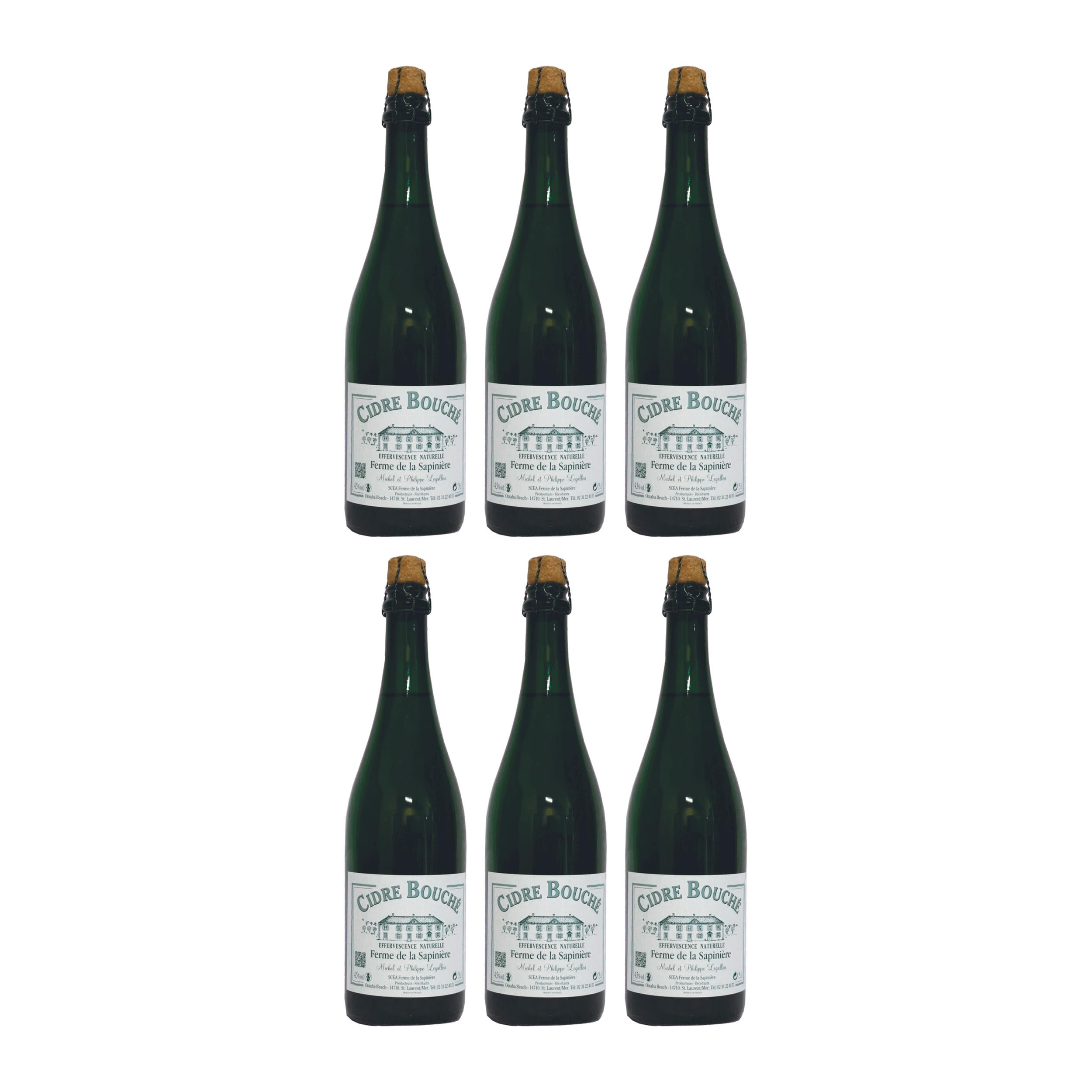 Ferme de la Sapinière Cidre Demi-Sec Cider halbtrocken Frankreich 6 x 0.75 l
