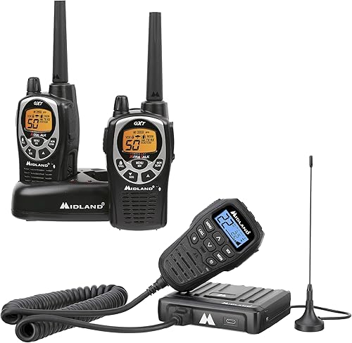 Midland GXT1000VP4 + MXT275 - Paquete de radio bidireccional - Perfecto para uso en tierra, todoterreno, agricultura y agricultura de nivel