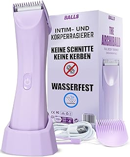 BALLS Trimmer V3 The Archibald - Rasierer Damen Intimbereich und Bikini Trimmer - Keine Schnitte, 100% Wasserdicht, Kabell...