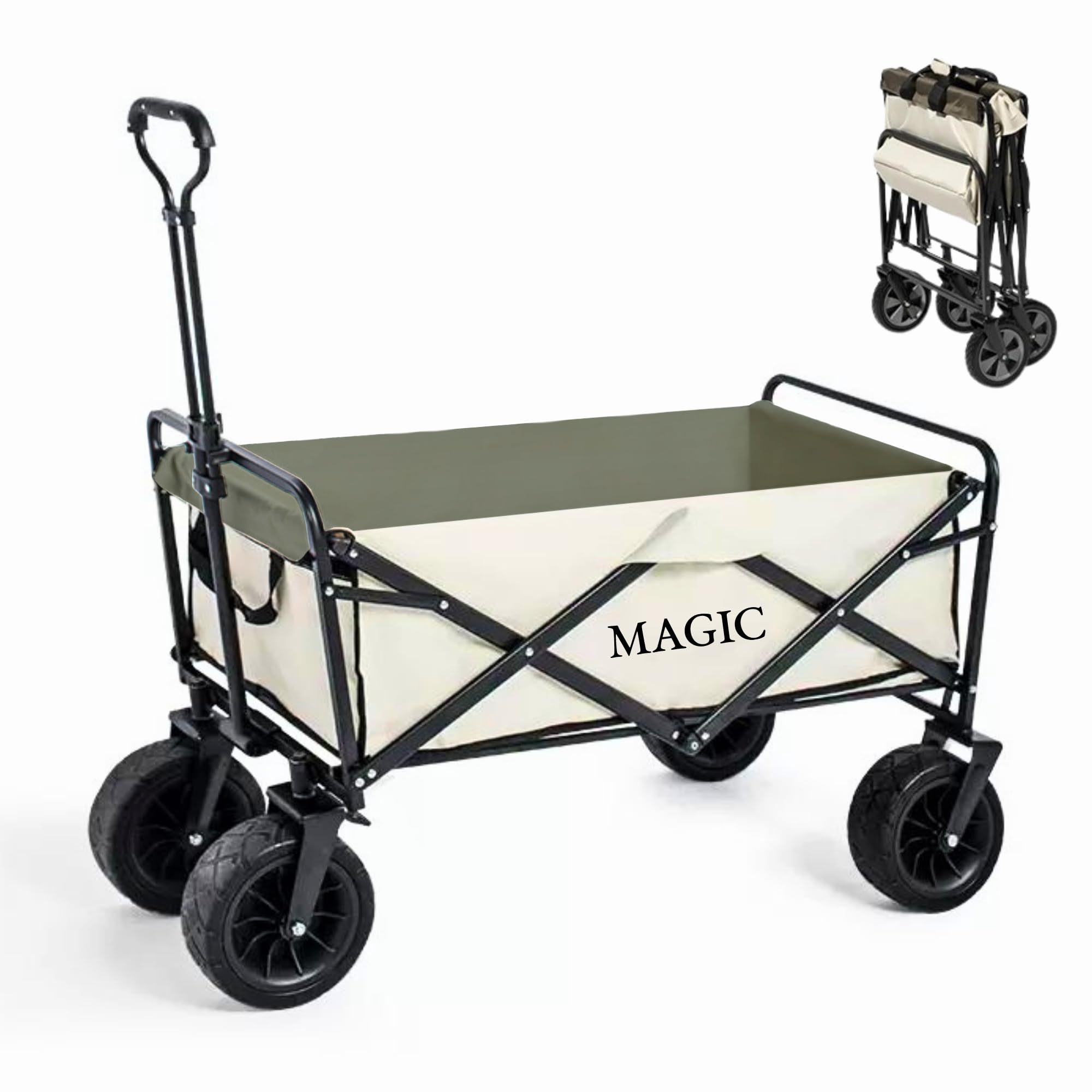 Carro Plegable de Mano para Camping y Jardín