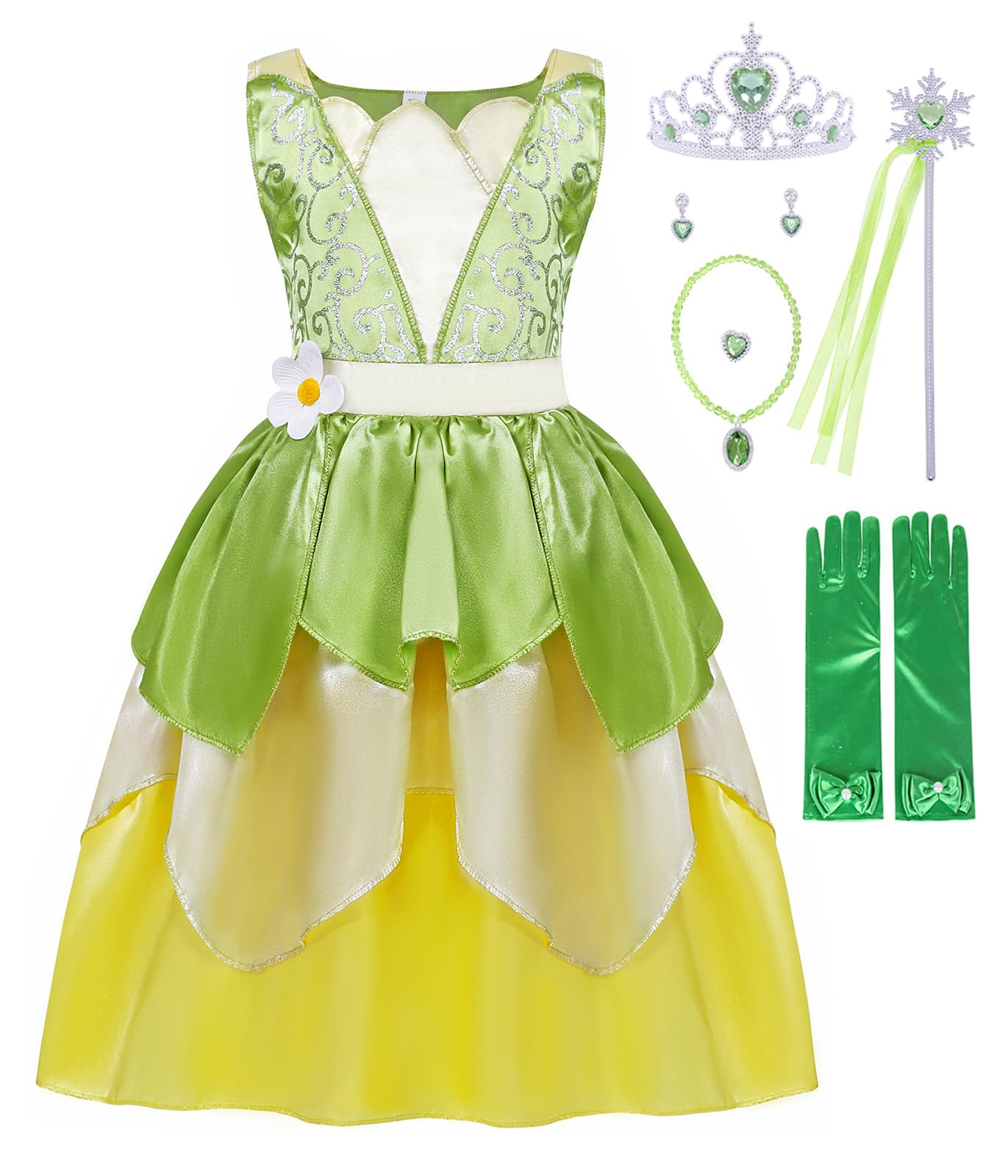AmzBarleyPrincess Costumes Dress up for Girls Kids Birthday Themed Party Cosplay World Book Day Fancy Dress