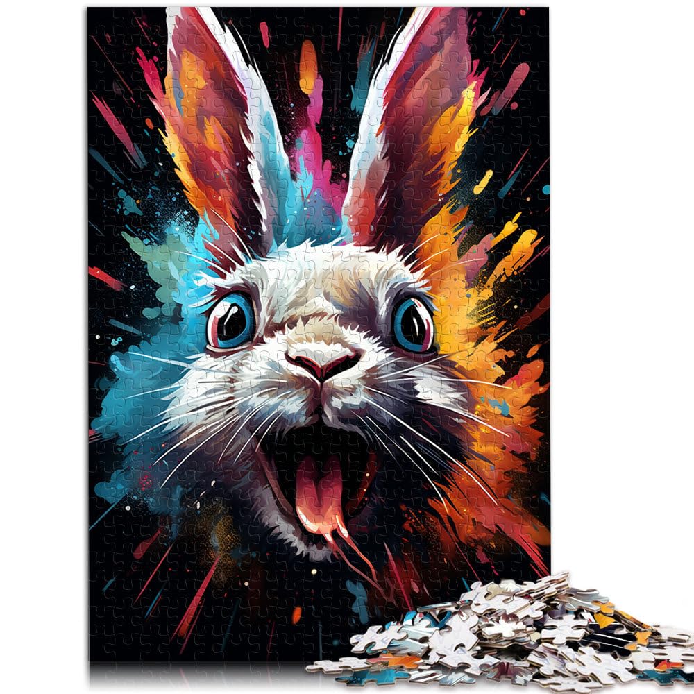 2000 Piece Adult Puzzles rabbit Brain Teaser Game Family Game Stress Reliever Difficult Challenge Puzzle 27.56 in x39.37 in for Teens Age 14 Years Up โ image 1