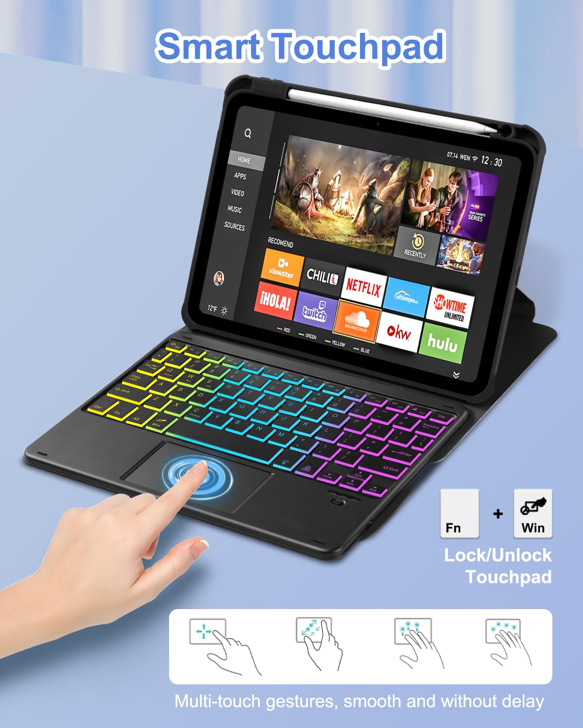 Amazon.co.jp: MePadKey タッチパッド キーボードケース iPad 第10世代 