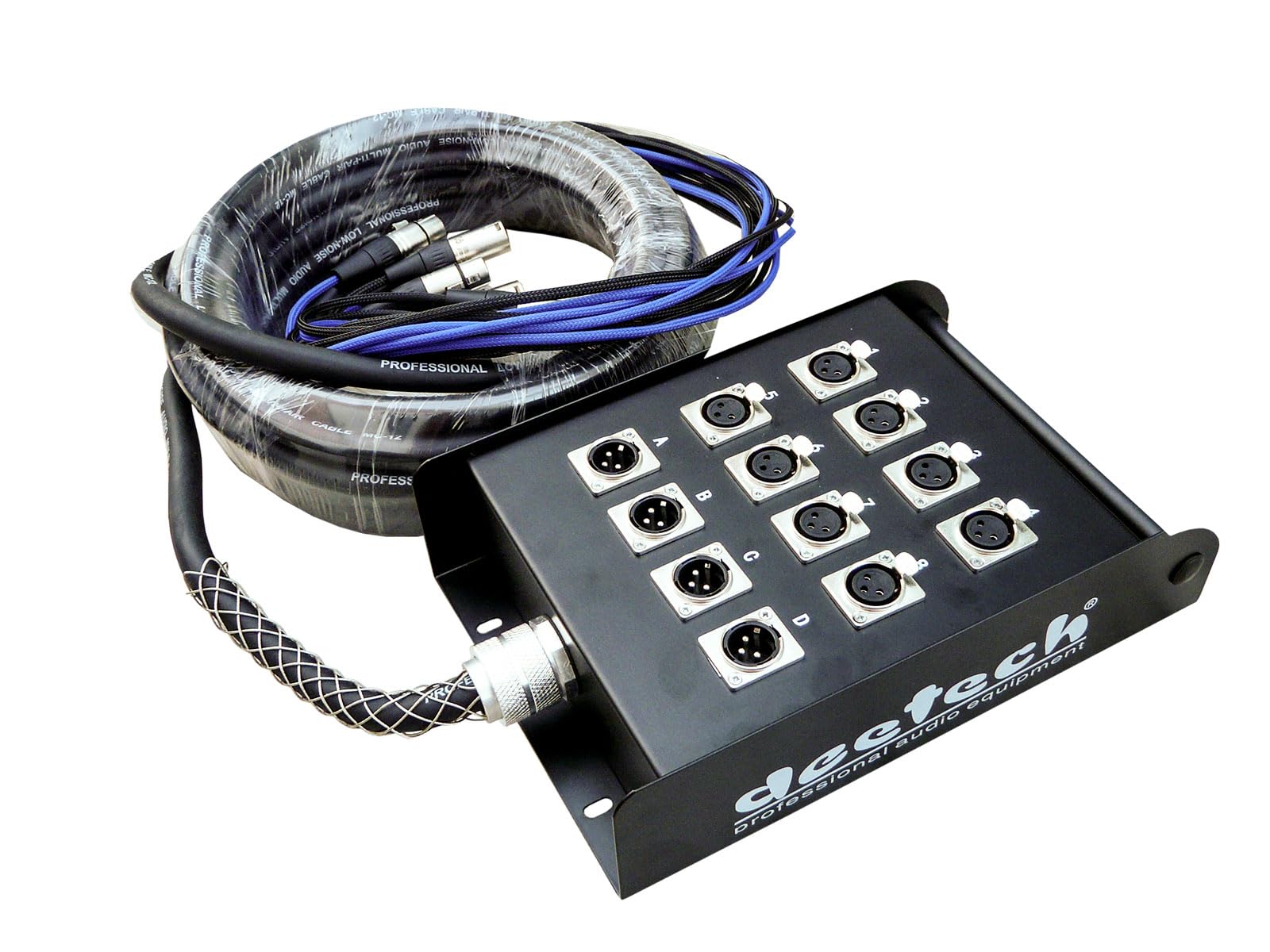 deetech STM10 - Multicore incl. Stagebox 10m (8x XLR / 4x XLR Return)