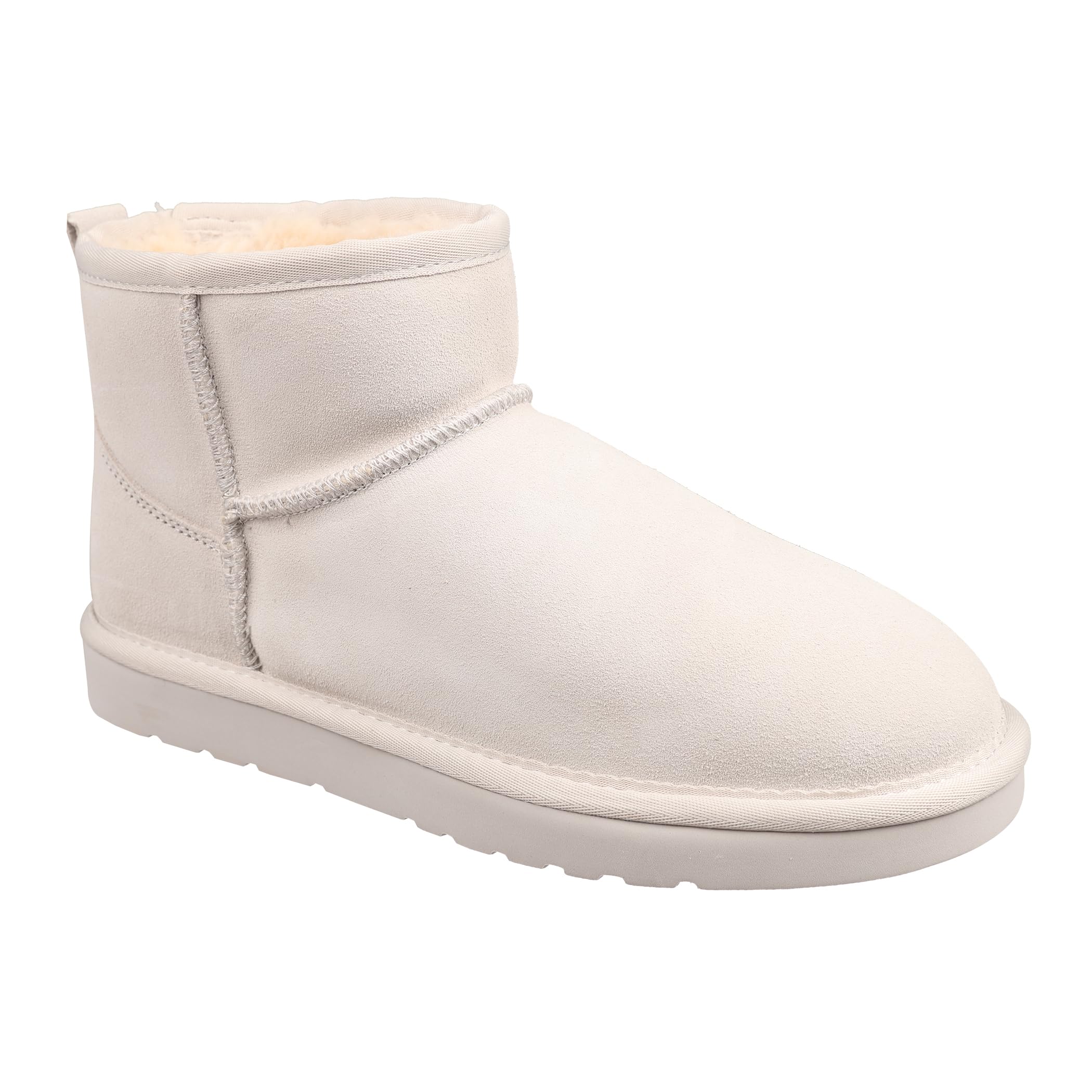 Lamo Kora Short Boots for Women -Chic Water resistant Suede Ankle Boots, Ortholite Foam Footbed with Removable Australian Sheepskin, NeverWet Stain