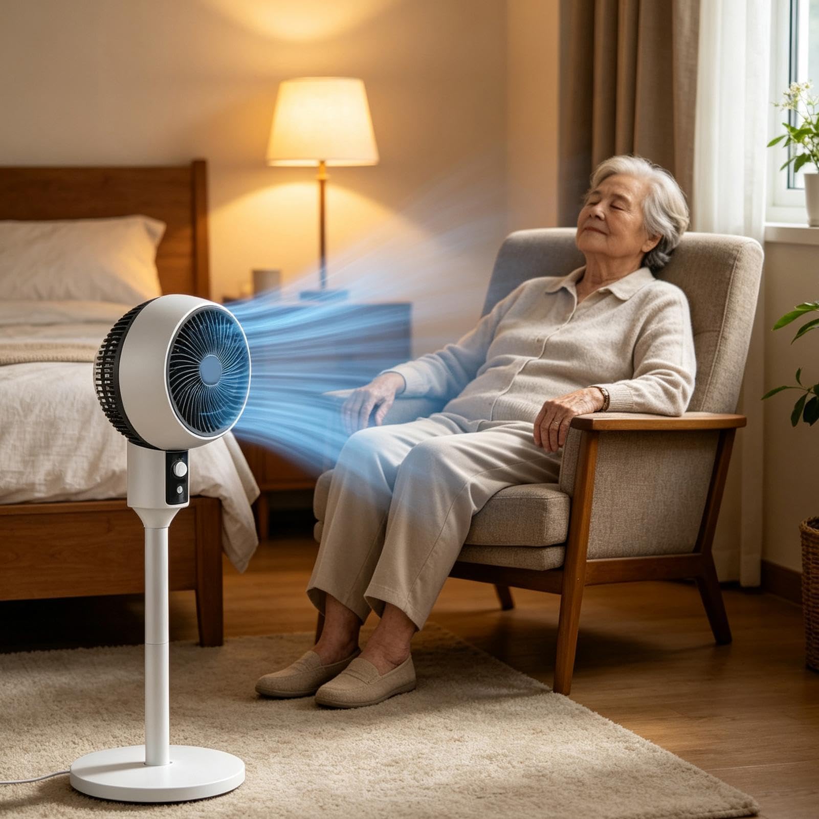 Ventilador Potente 3 Velocidades Flujo de Aire Potente y Silencioso | Ventilador Para Suelo Para Habitación, Hogar, Garaje, Oficina, Patio, Tienda, Dormitorio, Baño, Dormitorio