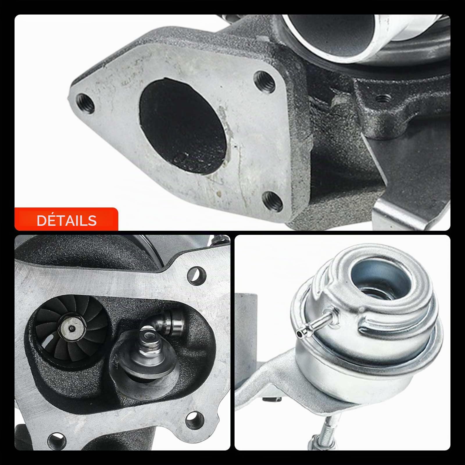 Frankberg Turbocompresseur 8201054152 | Compatible avec: Boîte Trafic II FL,Trafic II plateau/châssis EL,NV400 plateau/châssis X62 X62B,NV400 Box X62 X62B,Vivaro