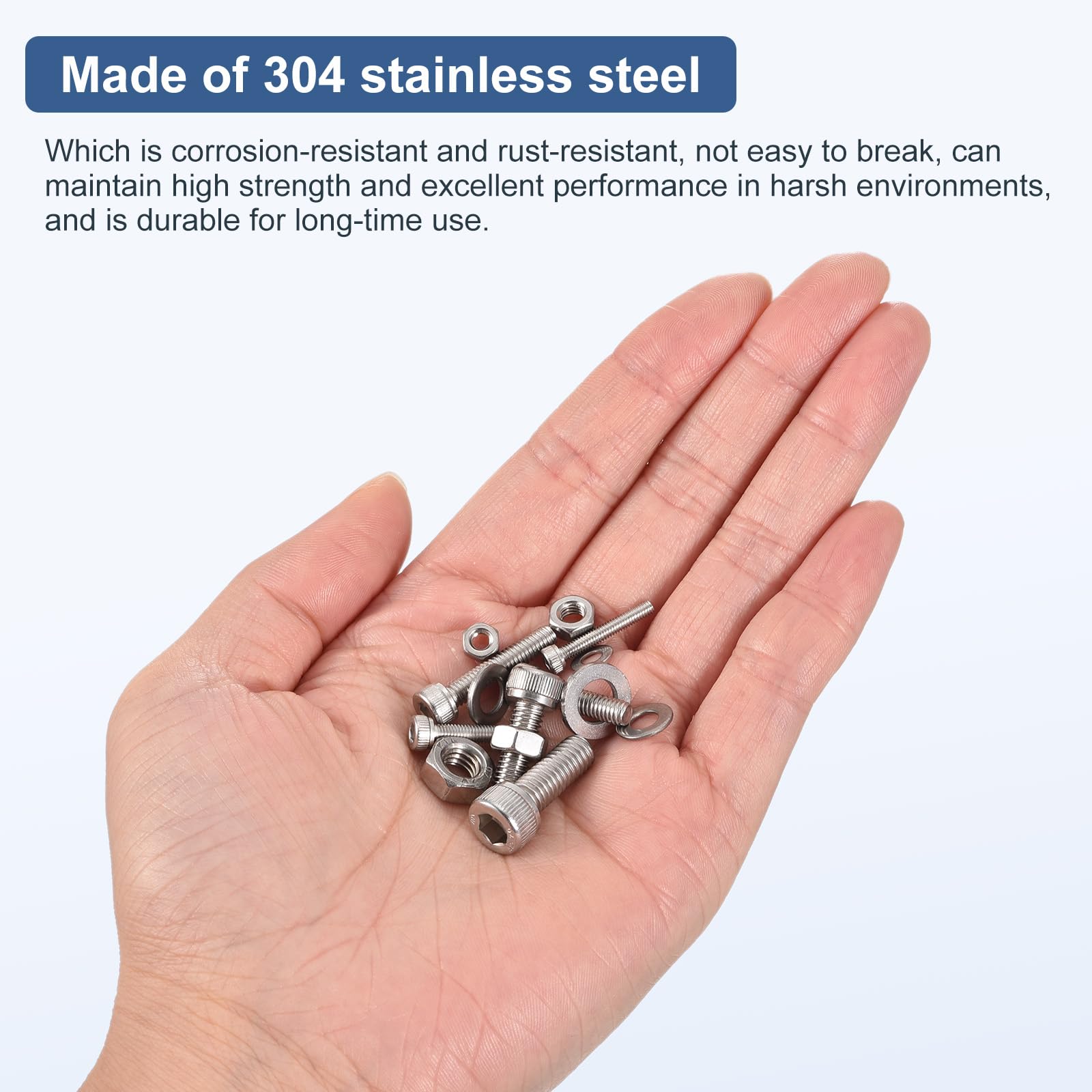 DTGN 420Pcs Metric Screw Assortment, M2 M3 Bolts and Nuts Kit - Image 3