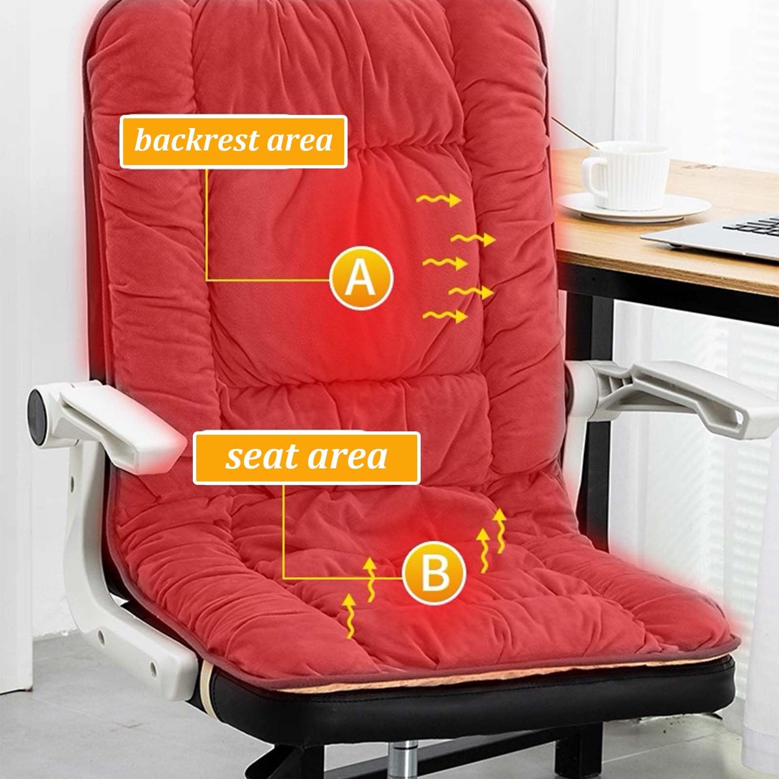 Cuscino Riscaldato Per Sedia Da Ufficio, Cuscino Del Sedile Riscaldato Con 9 Temperature Regolabili E 4 Tempi, Riscaldamento Del Sedile, Rimovibile E Lavabile(Gray)