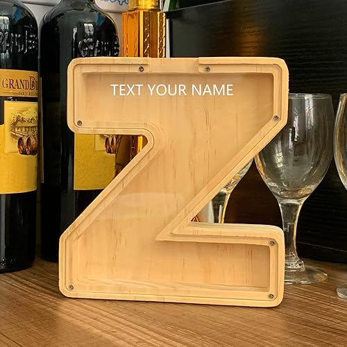 Miniatura 66 de TAONE Hucha personalizada para niños con grabado láser, alcancía de madera personalizada