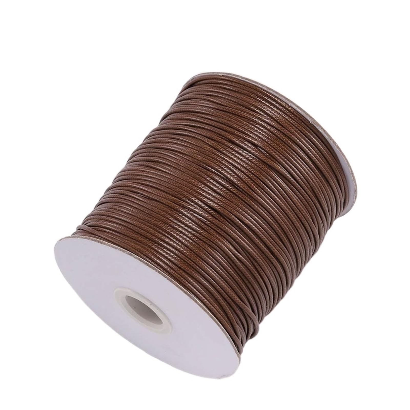Embroidery thread, Leather Cords 10 Meters 0.5-2.5mm Multicolor Round Wax Rope for DIY Jewelry Making(Coffee,2.5mm)