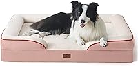Vista 186 de Bedsure - Cama ortopédica extragrande para perros, sofá cama lavable para perros extragrandes, espuma de soporte con funda extraíble y lavable, negro