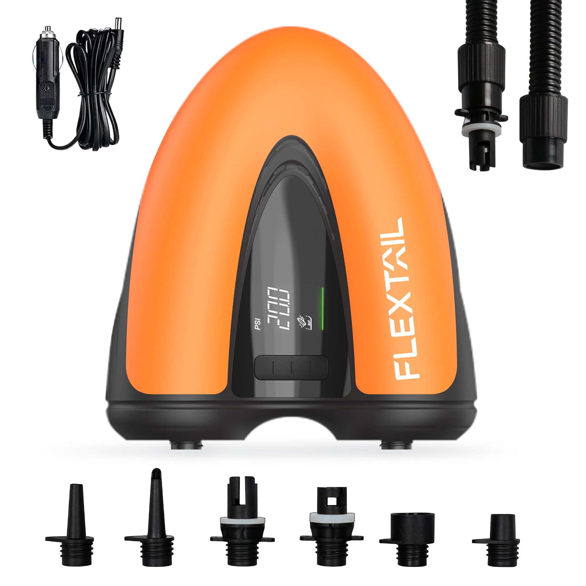 FLEXTAILGEAR MAX Sup Pump Lite - 20PSI Bomba Eléctrica Sup Paddle Board Bomba，Sin Batería, Auto- Off, 12V DC Conector de Coche, para Kite, Stand Up Paddle Boards，Barcos