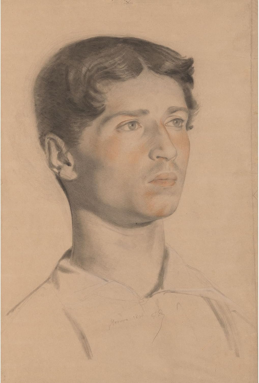 ArtDirect Portrait of a Young Man (1834) Unframed Art Print Giclee Poster by Paul Delaroche - Ready for Framing with Customization Sizes 7x10, 9x14, 14x20, 24x36, 32x48 and 41x60 inches