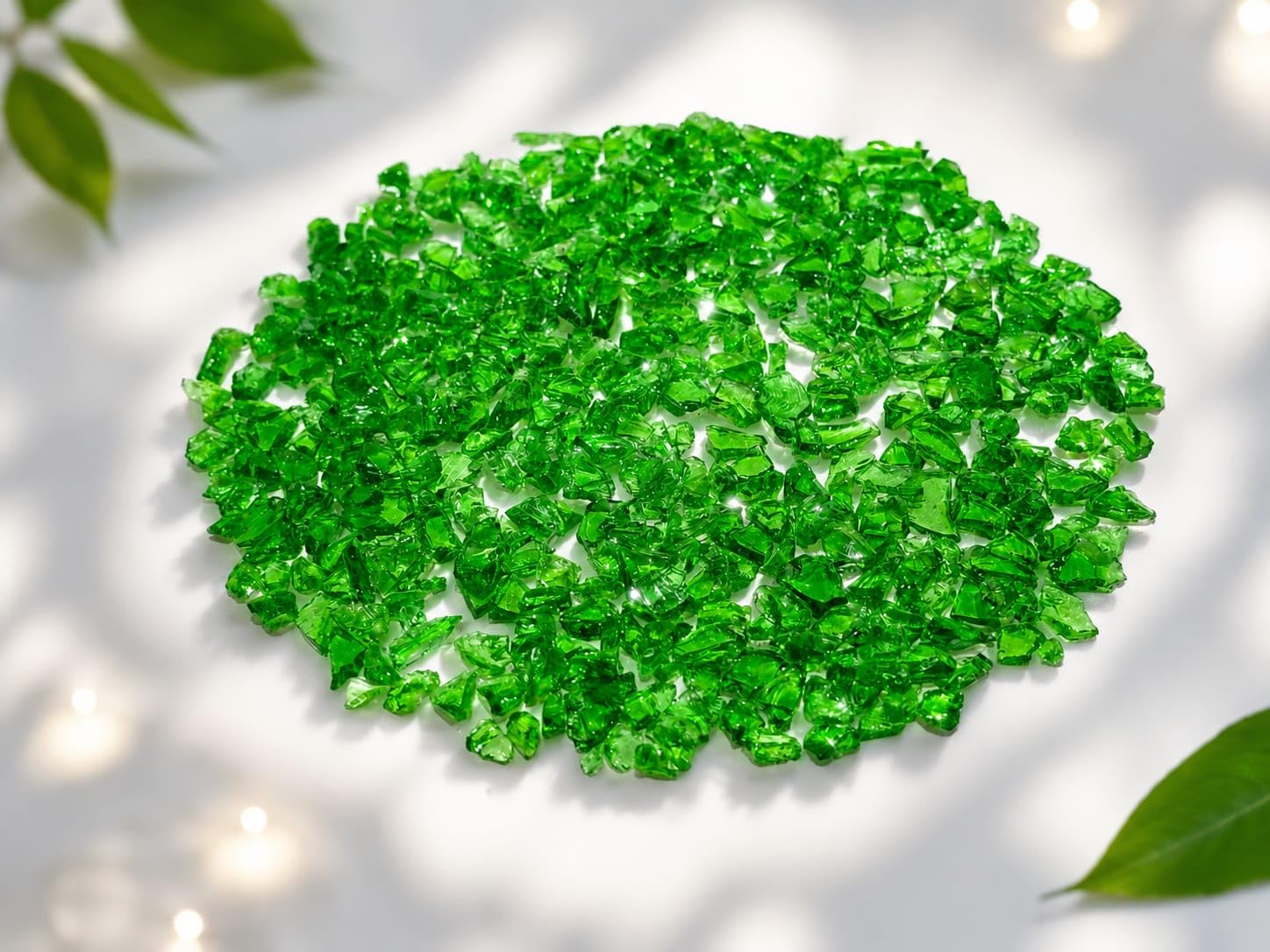 Green Glass 3-6mm Crushed Glass Crystals Resin Art Crafts - Crushed, Irregular Shape -250gm-image-48