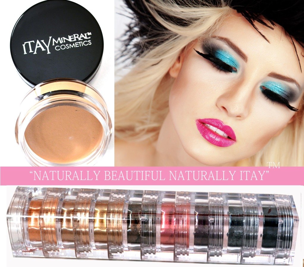 Itay Mineral 9 Stacks Shimmer Best 4 Blue Eyes + Eye Primer + Cala Mineral Dispenser Brush 77120 by 
