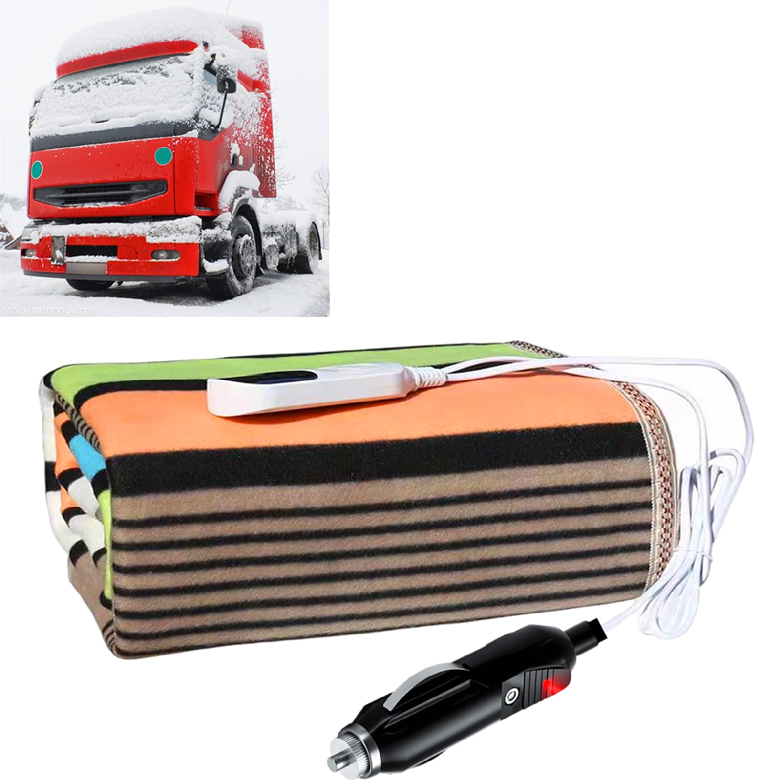 Amazon.co.jp: 24V トラック用電気毛布 車中泊 寒さ対策 厚め 暖かい