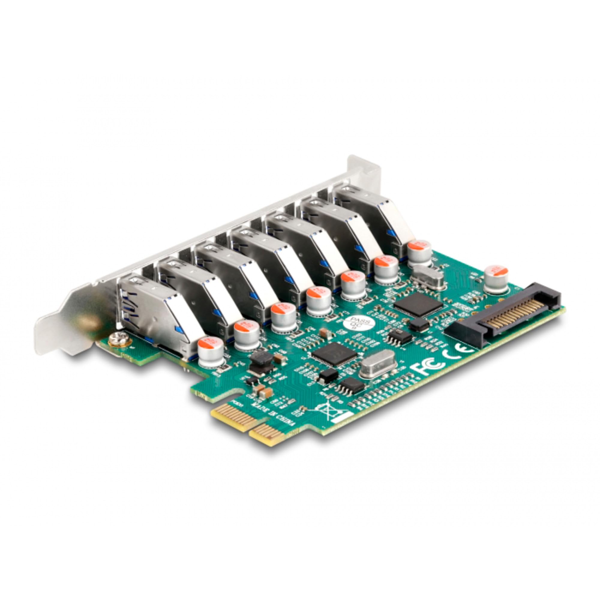 DeLOCK USB-Controller PCI Express x1 Karte zu 7 x extern USB 5 Gbps Typ-A Buchse