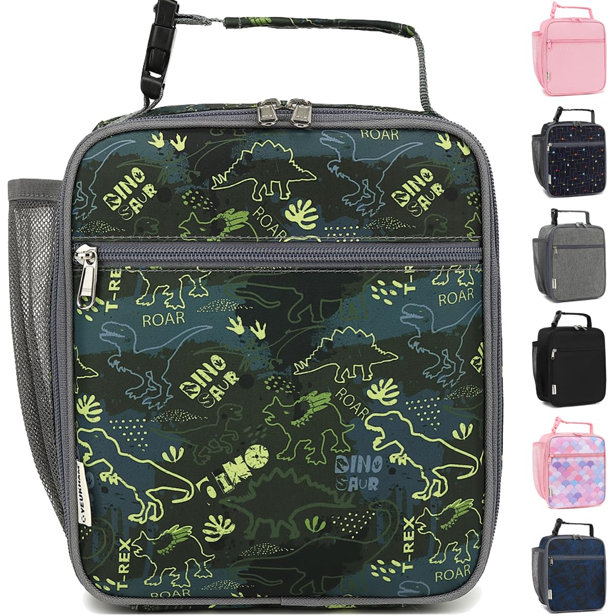 GYEUKHAM Lunch Box for Kids Boys Girls Men Women, Insulated Small Soft Cooler Lunch Bag Kit for School Work Picnic Travel - Reusable Portable lunchbox