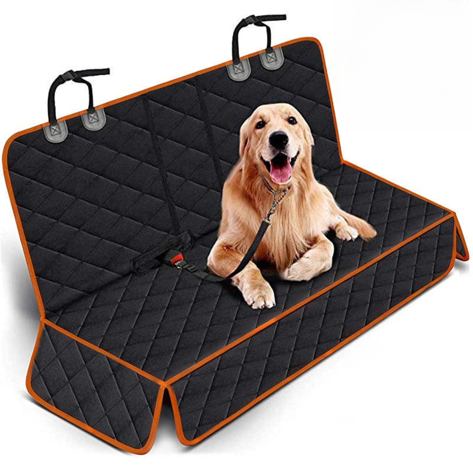 CBRWBKWHI Pet Back Seat Covers, for Ford Ranger Ranger Raptor Ranger XL Raptor 2024 2025 2026 Durable Waterproof Scratch Proof Nonslip Dog Travel Hammock with Anchors Machine Washable