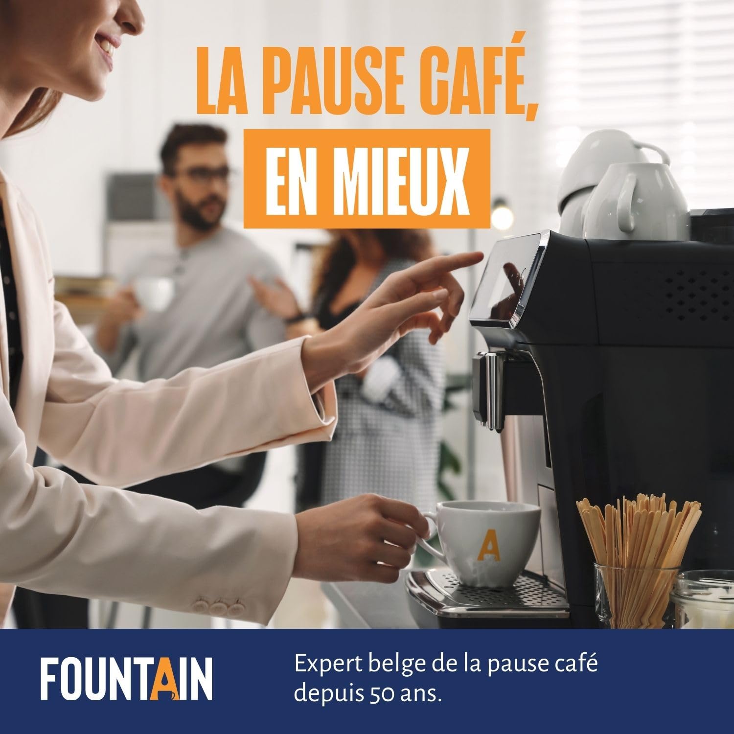 Fountain - Cacao en poudre - Compatible avec toutes les machines tables top et les distributeurs automatiques, à mélanger avec de lʼeau ou dulait - 1 KG