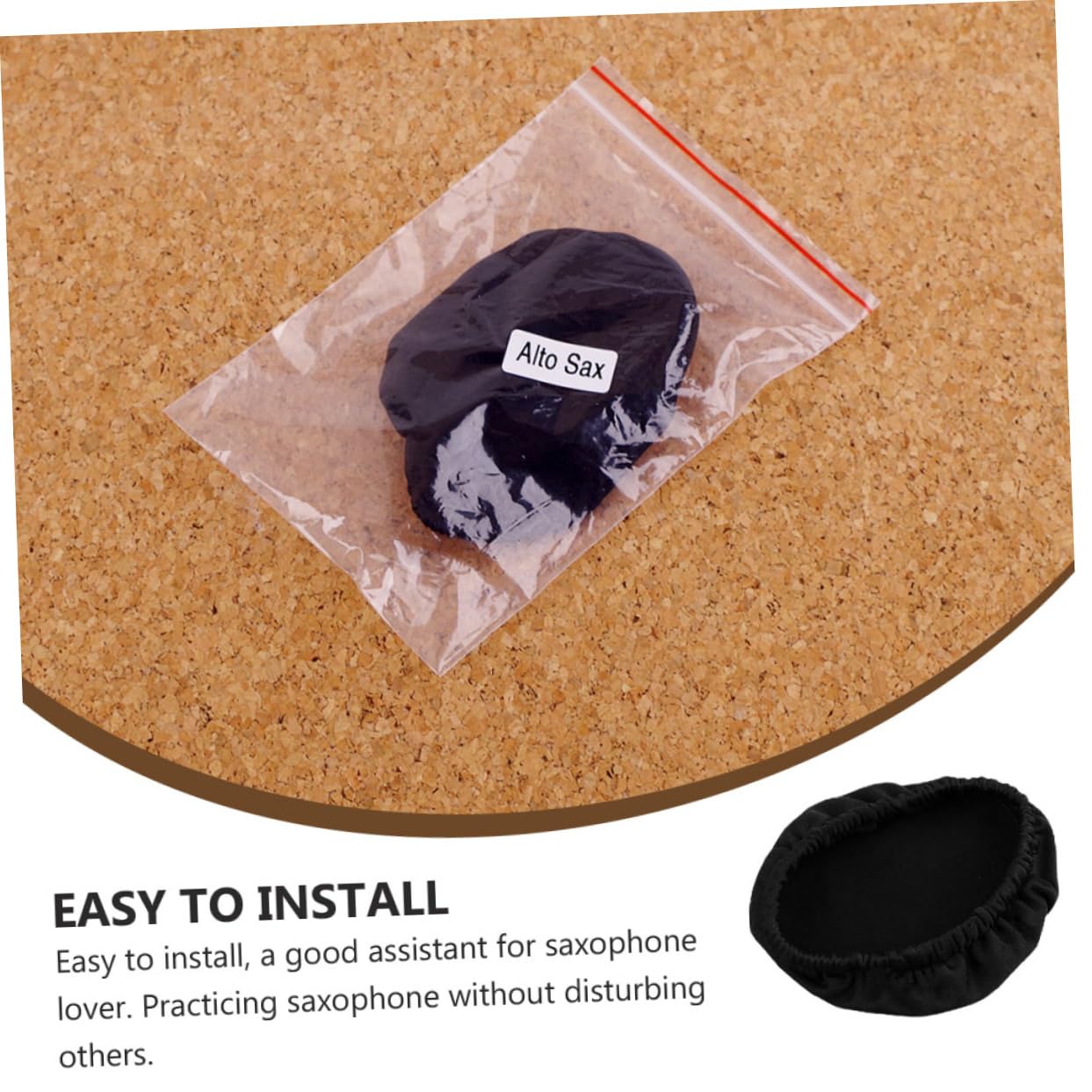 Yardwe Lightweight Alto Saxophone Mute Noise Reducing Dampener Easy to Install Saxophone Accessory for Practice Without Disturbing Others Protects Bell From Scratches and Collisions