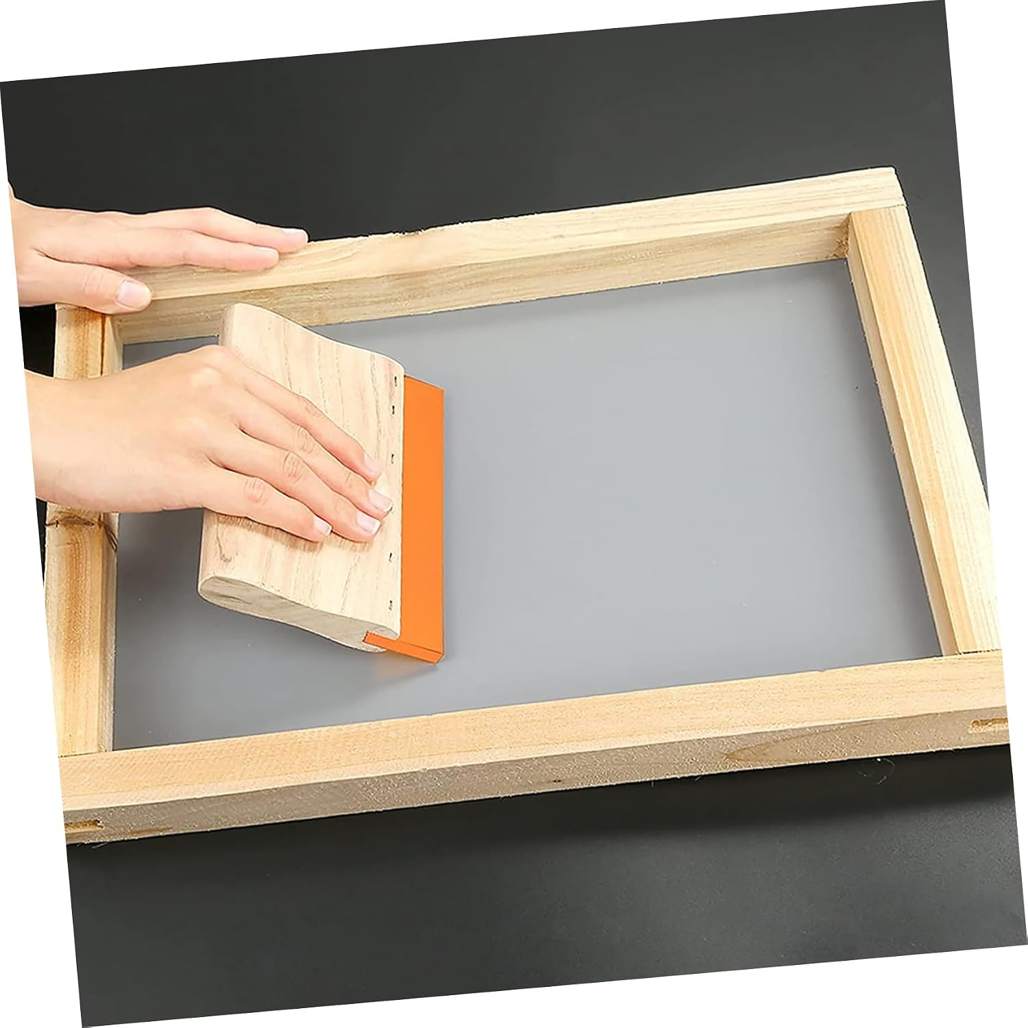 jojofuny Screen Printing Squeegee Handle Versatile Water Oil Ink Scraper for Smooth Finish for Easy