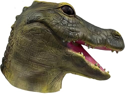 Miniatura 2 de Gmasking Máscara de cabeza de cocodrilo de látex para disfraz de fiesta de Navidad de Halloween
