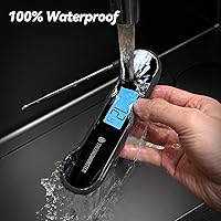 Vista 6 de Termómetro digital de lectura instantánea de 0.5 segundos para carne con precisión de ± 0.5 ℉, termómetro de alimentos para cocinar utensilios