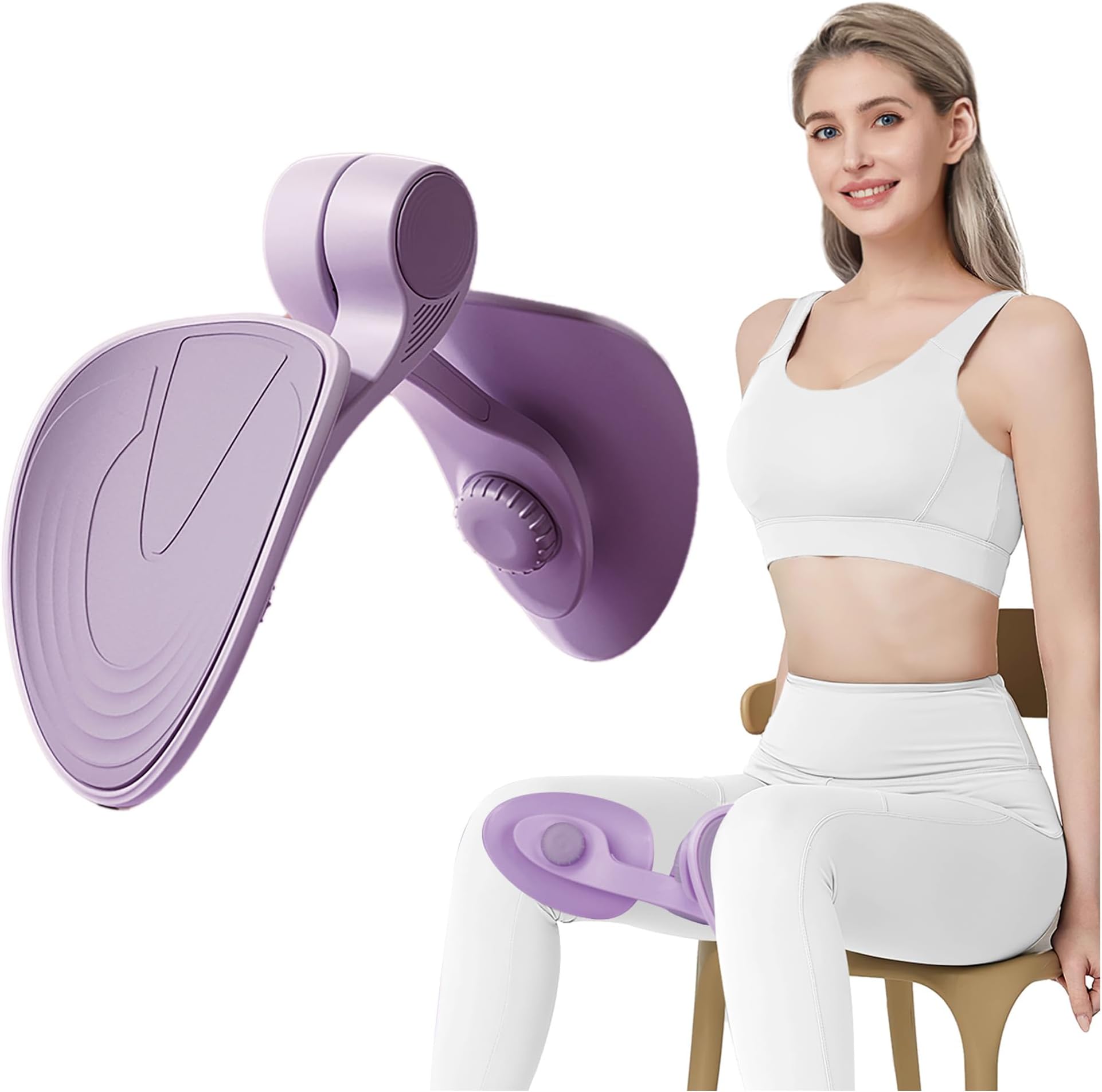 Inner Thigh and Pelvic Floor Exercise Devices for Women and Man, Kegel Pelvic Floor Muscle Trainer for Women, Leg Inner Thigh Exerciser Toner Master Exercise Equipment for Home Use
